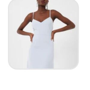 French Connection Whisper Sleeveless Flare Skirt Dress